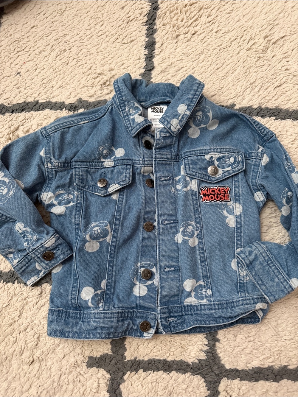 Disney Mickey Mouse Jean jacket size 3t
